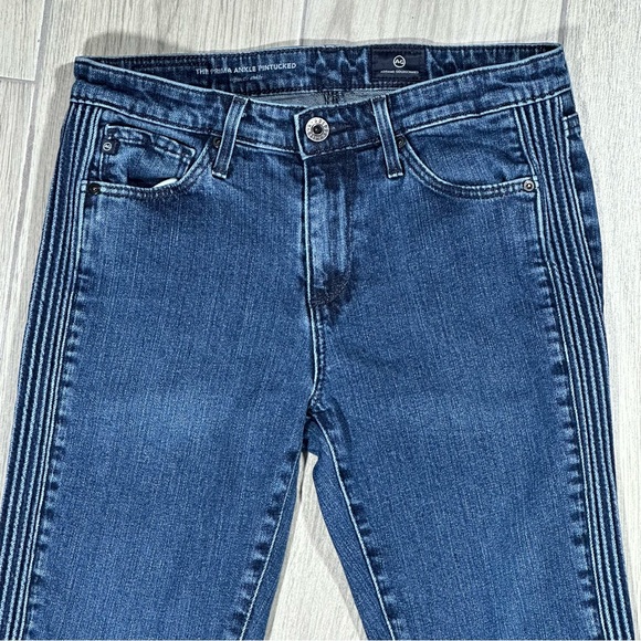 AG ADRIANO GOLDSCHMIED The PRIMA ANKLE PINTUCKED Cigarette Ankle Jeans 26 - Picture 2 of 13